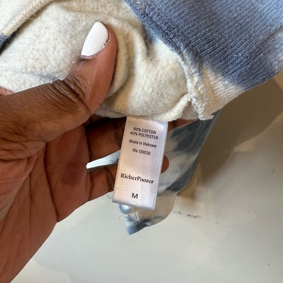 Richer poorer medium tie die crew sweatshirt… - Picture 9 of 10